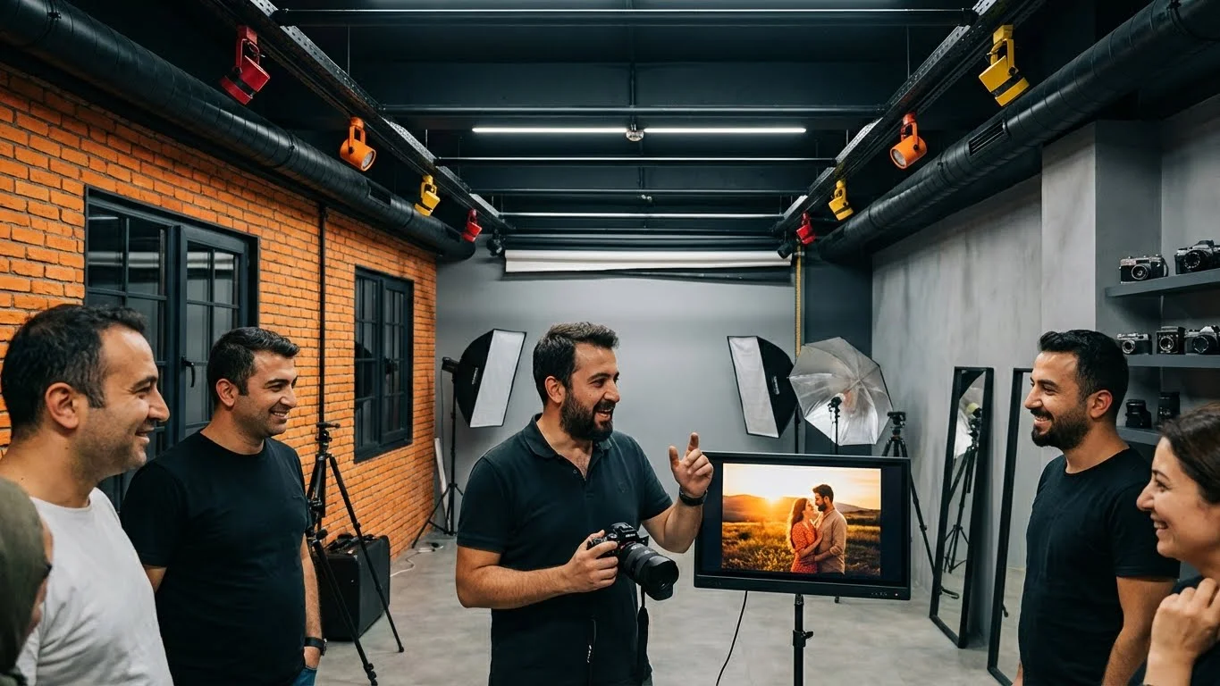 Profesyonel düğün fotoğrafçılık kursu ile yüksek gelirli kariyer başlangıcı.