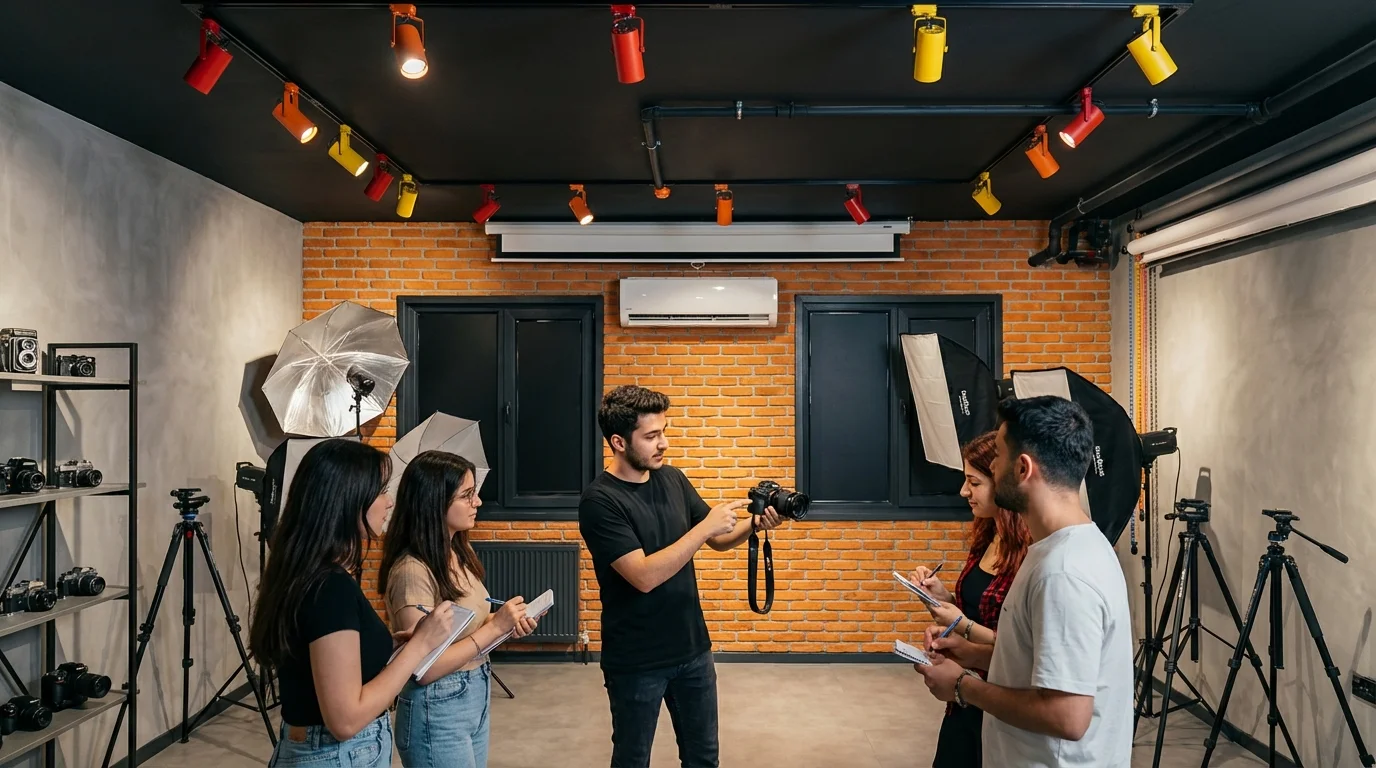 Fotoğrafçılık kursu kapsamında dış mekan kompozisyon uygulaması.