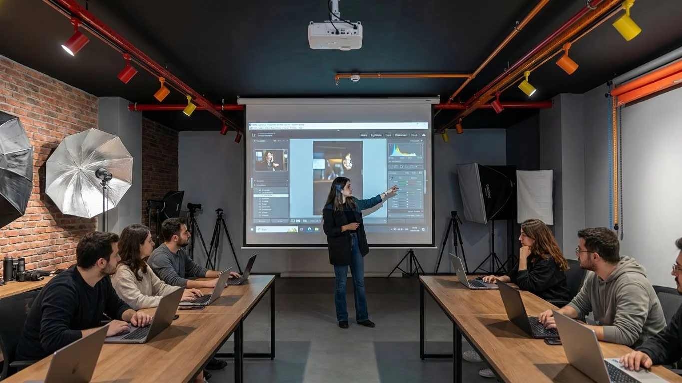 Fotoğrafçılık kursu dijital düzenleme ve retouch dersi.